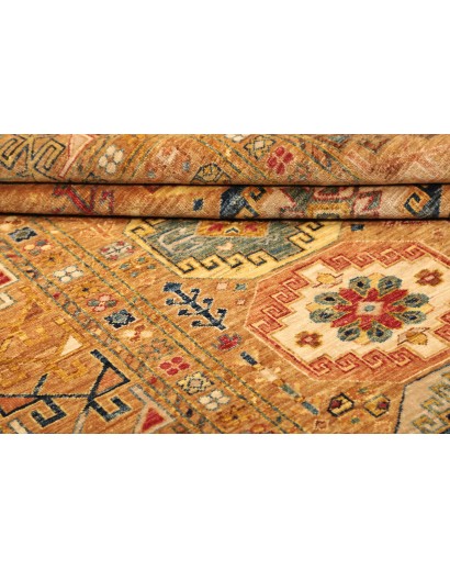 Tappeto Tribal Pakistan arancione grigio 152x198