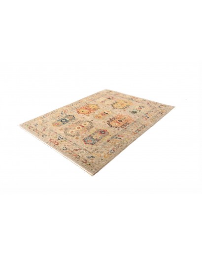 Tappeto Tribal Pakistan marrone grigio 148x195