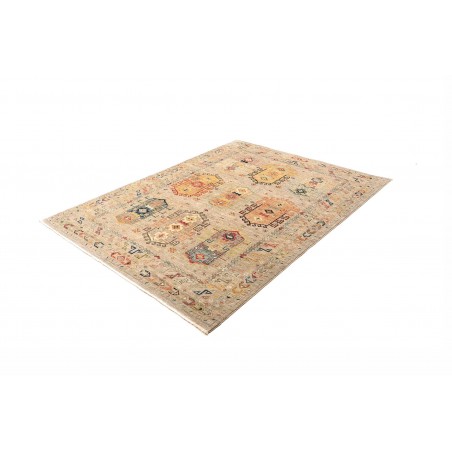 Tappeto Tribal Pakistan marrone grigio 148x195
