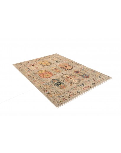 Tappeto Tribal Pakistan marrone grigio 148x195