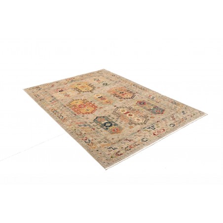 Tappeto Tribal Pakistan marrone grigio 148x195