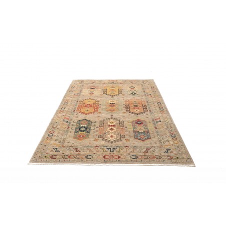 Tappeto Tribal Pakistan marrone grigio 148x195