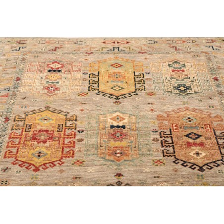 Tappeto Tribal Pakistan marrone grigio 148x195