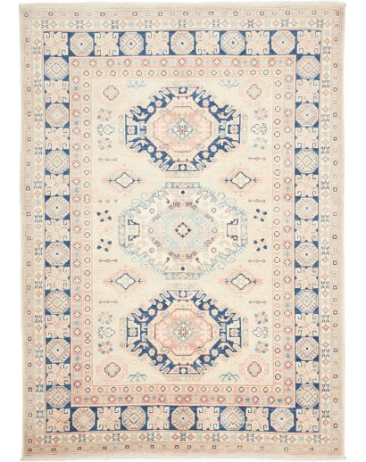 Tappeto Kazak Afghanistan bianco 147x204