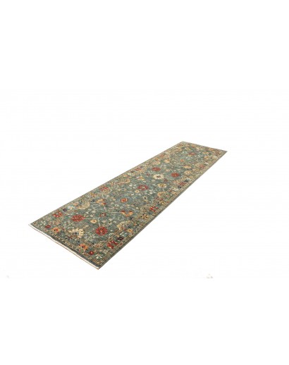 Tappeto Shahi Fine Pakistan bianco azzurro 83x298