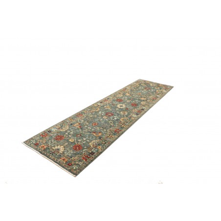 Tappeto Shahi Fine Pakistan bianco azzurro 83x298