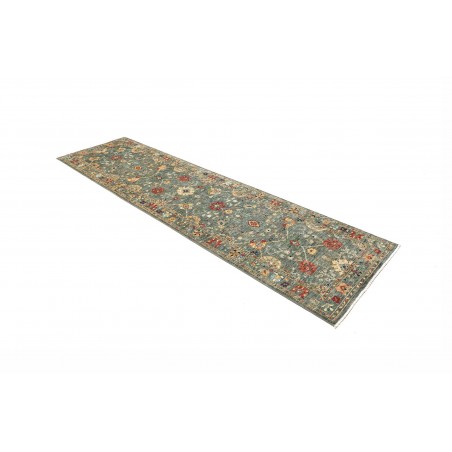 Tappeto Shahi Fine Pakistan bianco azzurro 83x298
