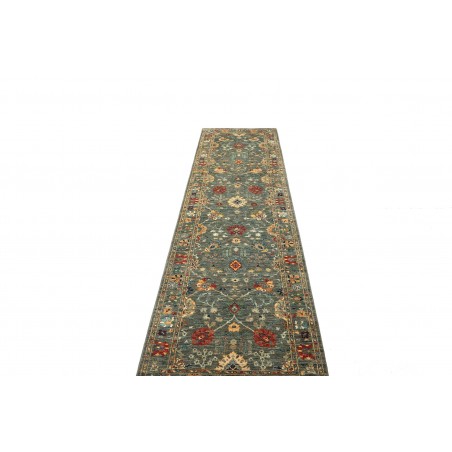 Tappeto Shahi Fine Pakistan bianco azzurro 83x298