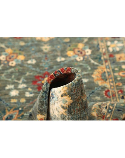 Tappeto Shahi Fine Pakistan bianco azzurro 83x298