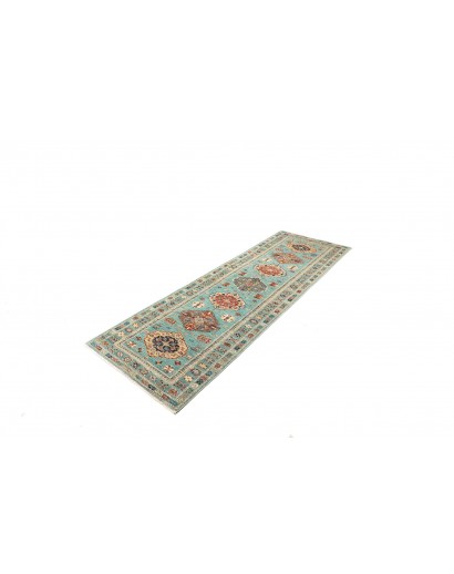 Tappeto Kazak Fine Pakistan azzurro 82x250