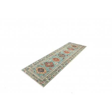 Tappeto Kazak Fine Pakistan azzurro 82x250