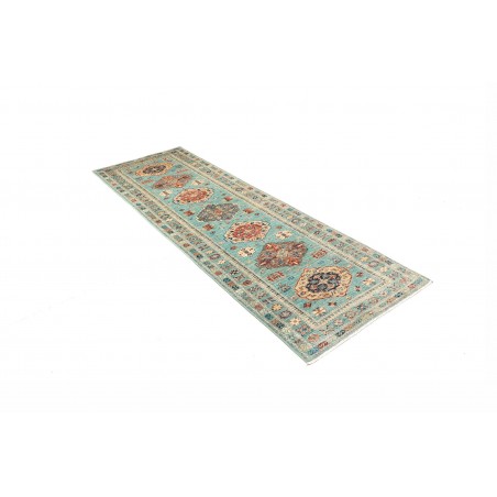 Tappeto Kazak Fine Pakistan azzurro 82x250