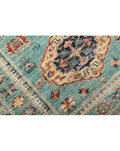 Tappeto Kazak Fine Pakistan azzurro 82x250