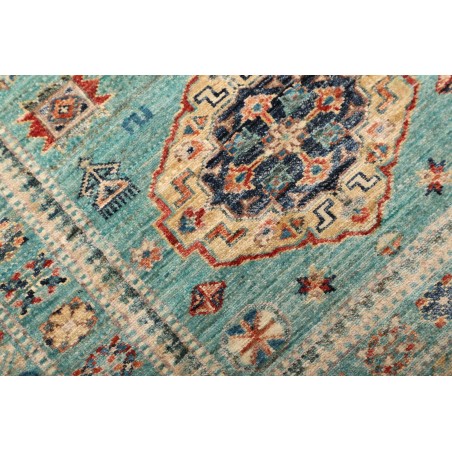 Tappeto Kazak Fine Pakistan azzurro 82x250