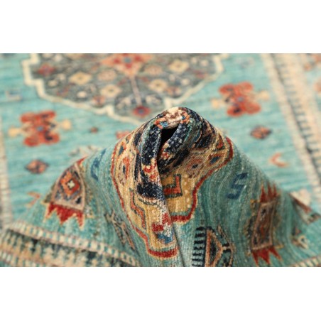 Tappeto Kazak Fine Pakistan azzurro 82x250