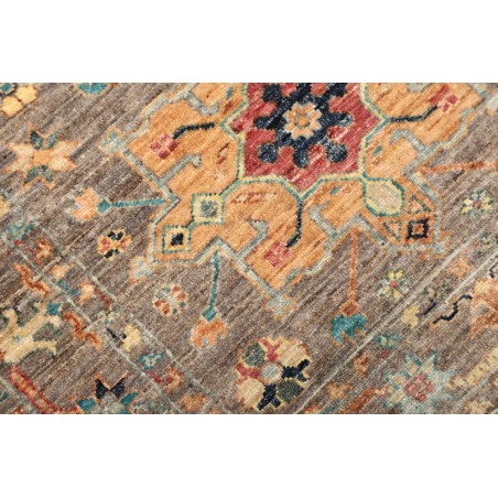 Tappeto Tribal Pakistan bianco marrone 81x295