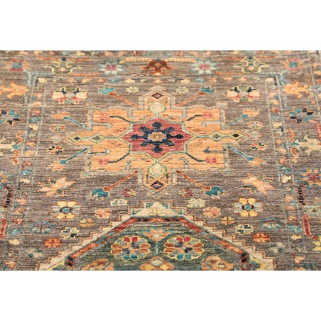 Tappeto Tribal Pakistan bianco marrone 81x295