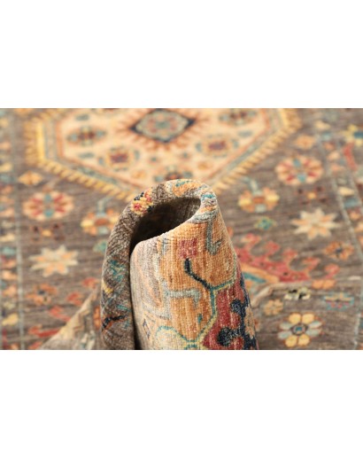 Tappeto Tribal Pakistan bianco marrone 81x295