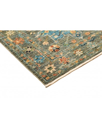 Tappeto Tribal Pakistan azzurro marrone 80x303