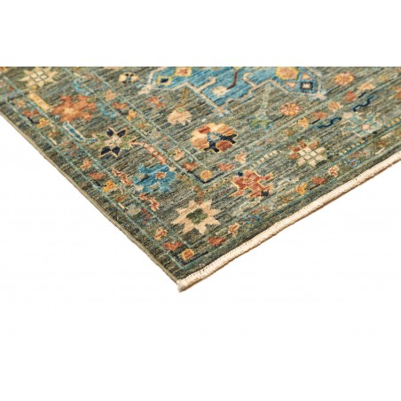 Tappeto Tribal Pakistan azzurro marrone 80x303