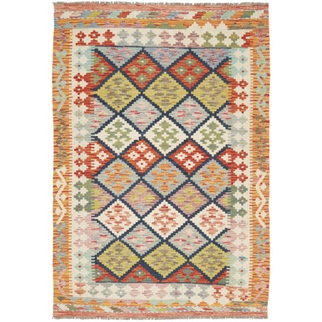 Tappeto Kilim Afghanistan marrone 125x184