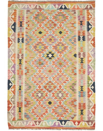 Tappeto Kilim Afghanistan marrone 120x173