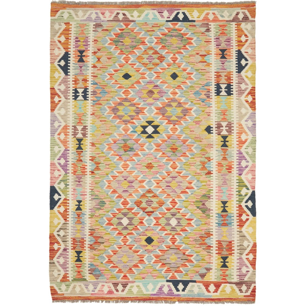 Tappeto Kilim Afghanistan marrone 120x173