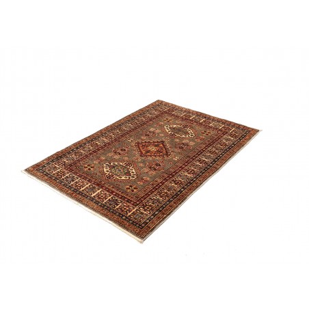 Tappeto Kazak Fine Pakistan marrone arancione 100x146