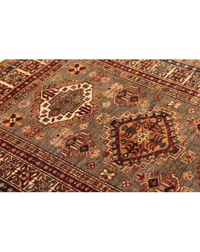 Tappeto Kazak Fine Pakistan marrone arancione 100x146