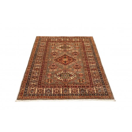 Tappeto Kazak Fine Pakistan marrone arancione 101x144