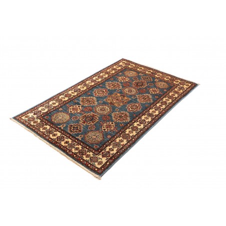 Tappeto Kazak Fine Pakistan azzurro arancione 101x151