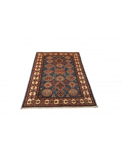 Tappeto Kazak Fine Pakistan azzurro arancione 101x151