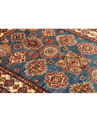 Tappeto Kazak Fine Pakistan azzurro arancione 101x151