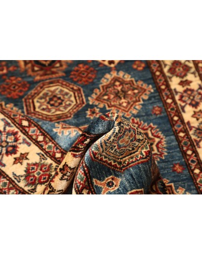 Tappeto Kazak Fine Pakistan azzurro arancione 101x151