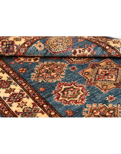 Tappeto Kazak Fine Pakistan azzurro arancione 101x151