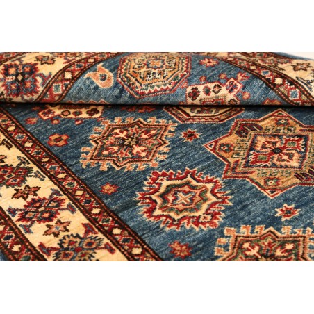 Tappeto Kazak Fine Pakistan azzurro arancione 101x151