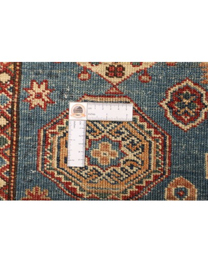 Tappeto Kazak Fine Pakistan azzurro arancione 101x151