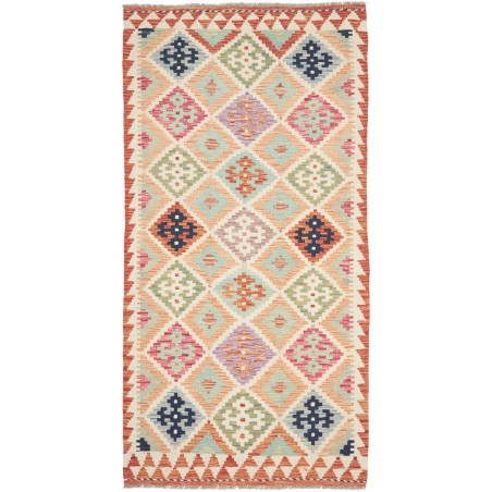 Tappeto Kilim Afghanistan beige bianco 99x200