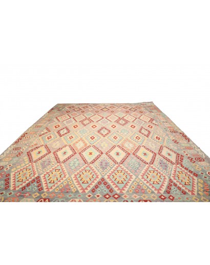 Tappeto Kilim Afghanistan marrone 368x442