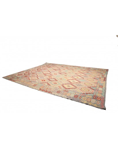 Tappeto Kilim Afghanistan marrone 368x442