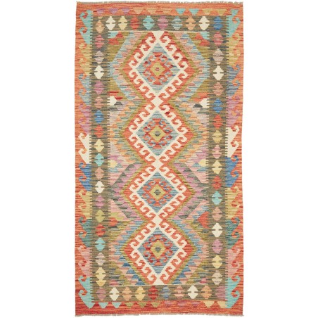 Tappeto Kilim Afghanistan marrone 106x195