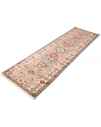 Tappeto Kazak Fine Pakistan marrone grigio 82x258