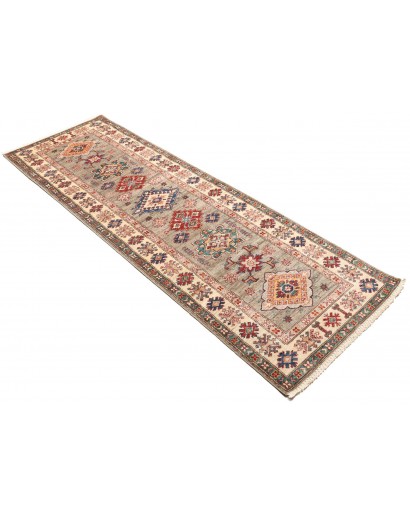 Tappeto Kazak Fine Pakistan marrone grigio 82x258