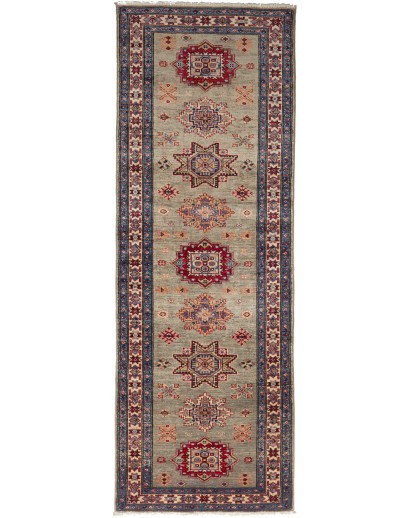 Tappeto Kazak Fine Pakistan azzurro grigio 80x235