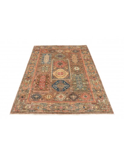 Tappeto Tribal Pakistan bianco grigio 145x205