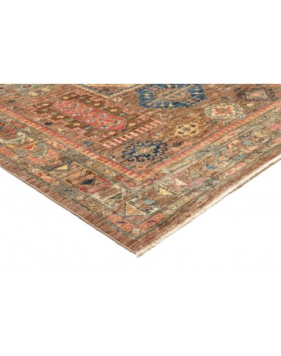 Tappeto Tribal Pakistan bianco grigio 145x205