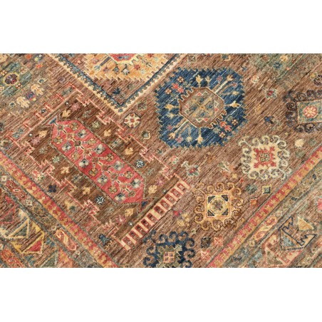 Tappeto Tribal Pakistan bianco grigio 145x205