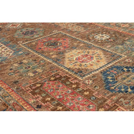 Tappeto Tribal Pakistan bianco grigio 145x205