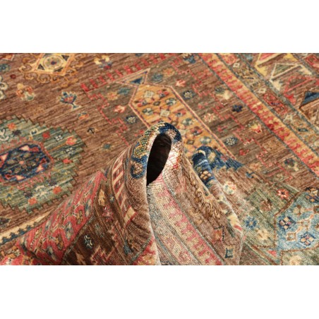 Tappeto Tribal Pakistan bianco grigio 145x205