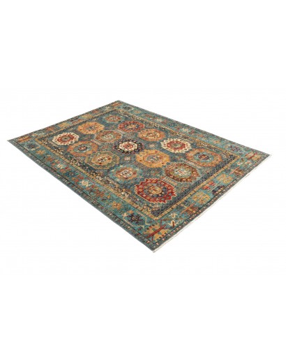 Tappeto Tribal Pakistan bianco marrone 148x201